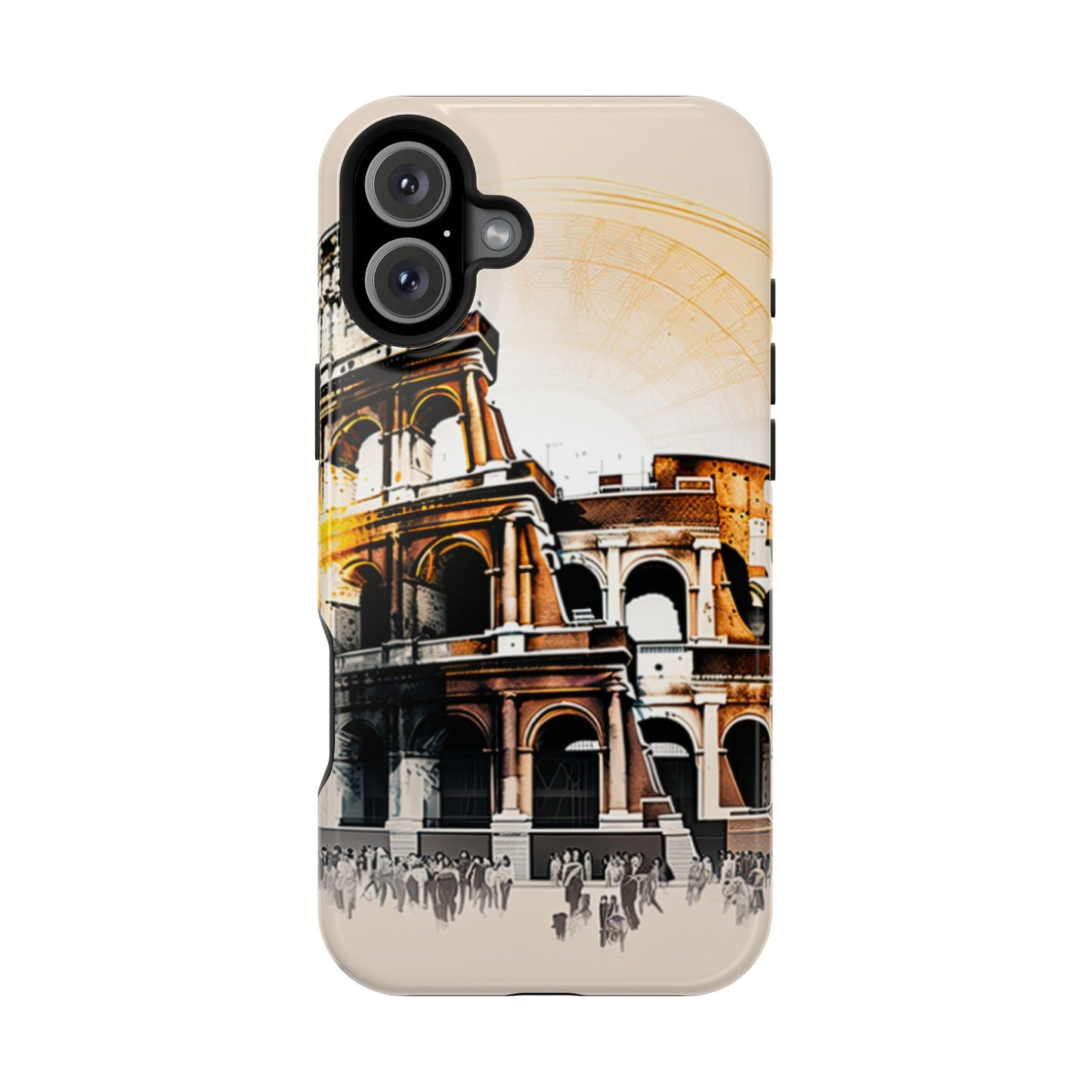 Rome Colosseum MagSafe iPhone Case - Italian Landmark with Wireless Charging Compatibility