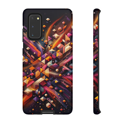 Vibrant Geometric Case | Futuristic Cosmic Art