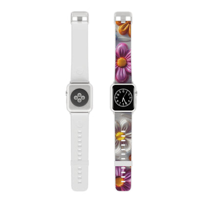 Glossy 3D Floral  Apple Watch Band