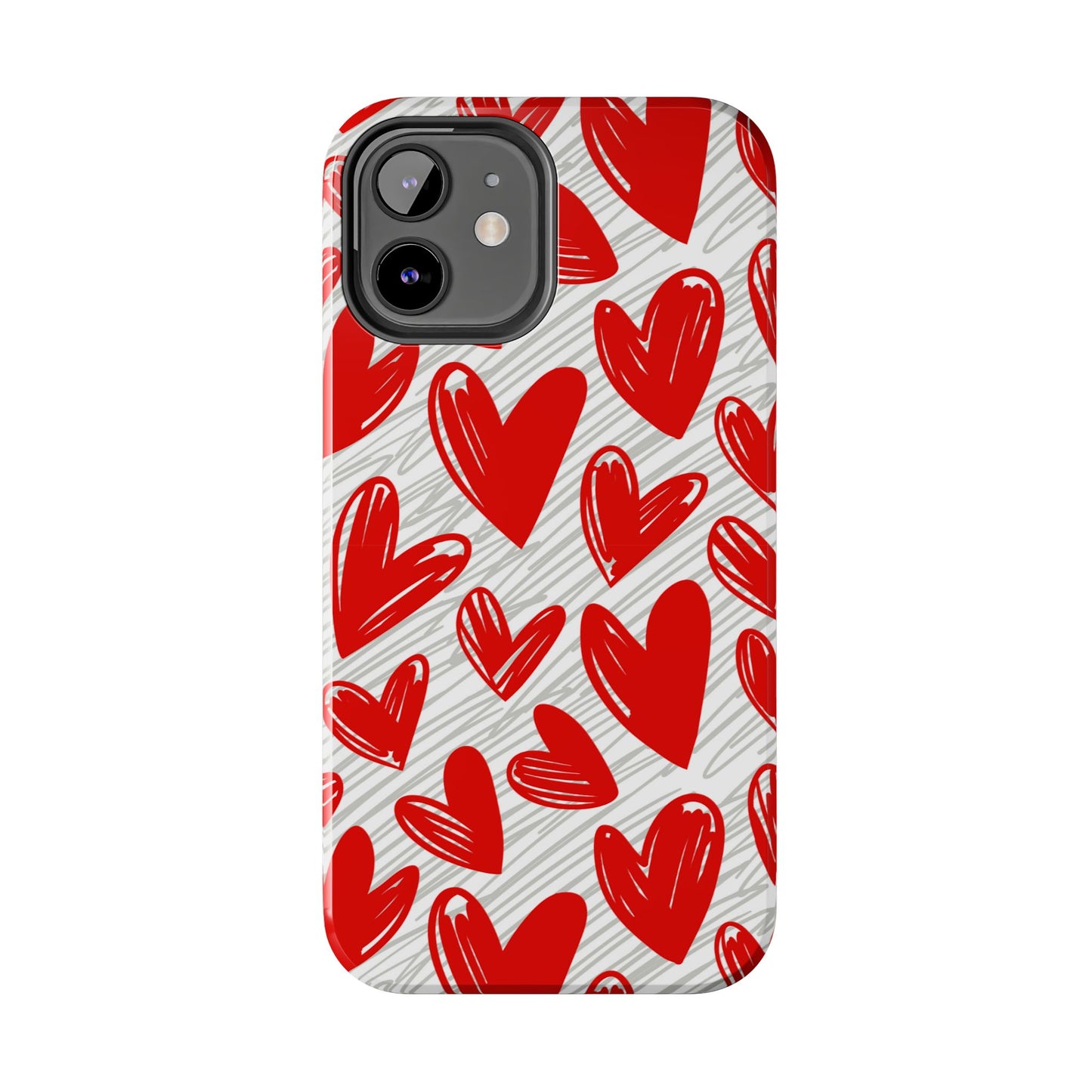 iPhone Case: Whimsical Heart Doodle