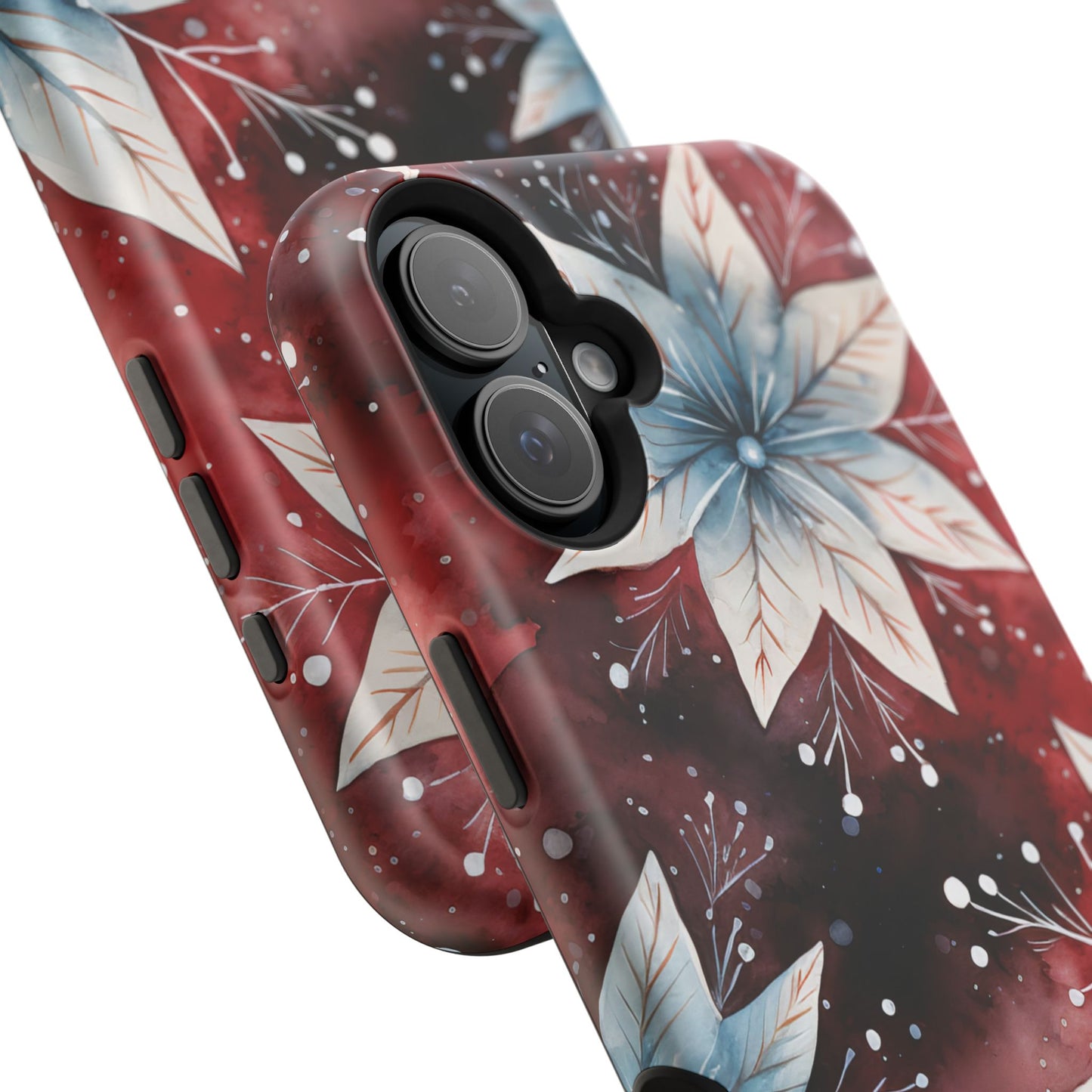 Winter Bloom Poinsettia – MagSafe iPhone Case