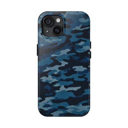 Dark Blue Camouflage – Stylish and Durable iPhone Case for Everyday Use