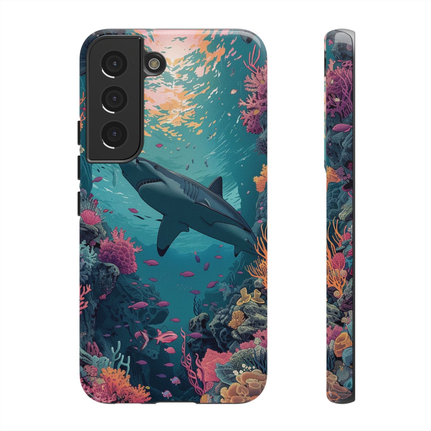 Ocean Shark Coral Reef iPhone Case