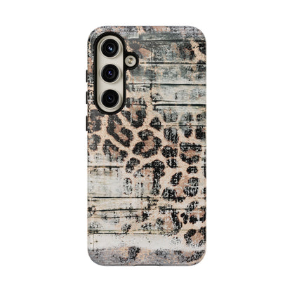 Rustic Leopard Wood Print - iPhone Series Case