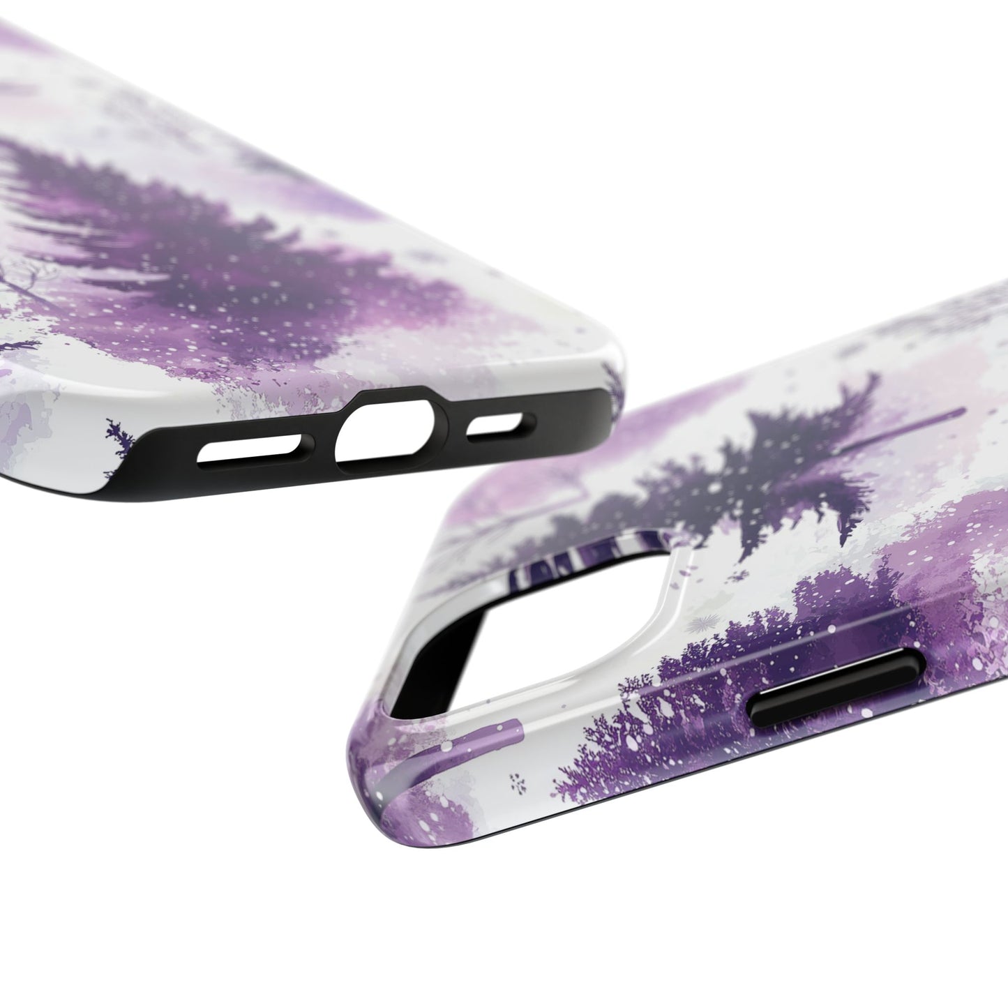 Purple Snowy Forest - iPhone Series Case