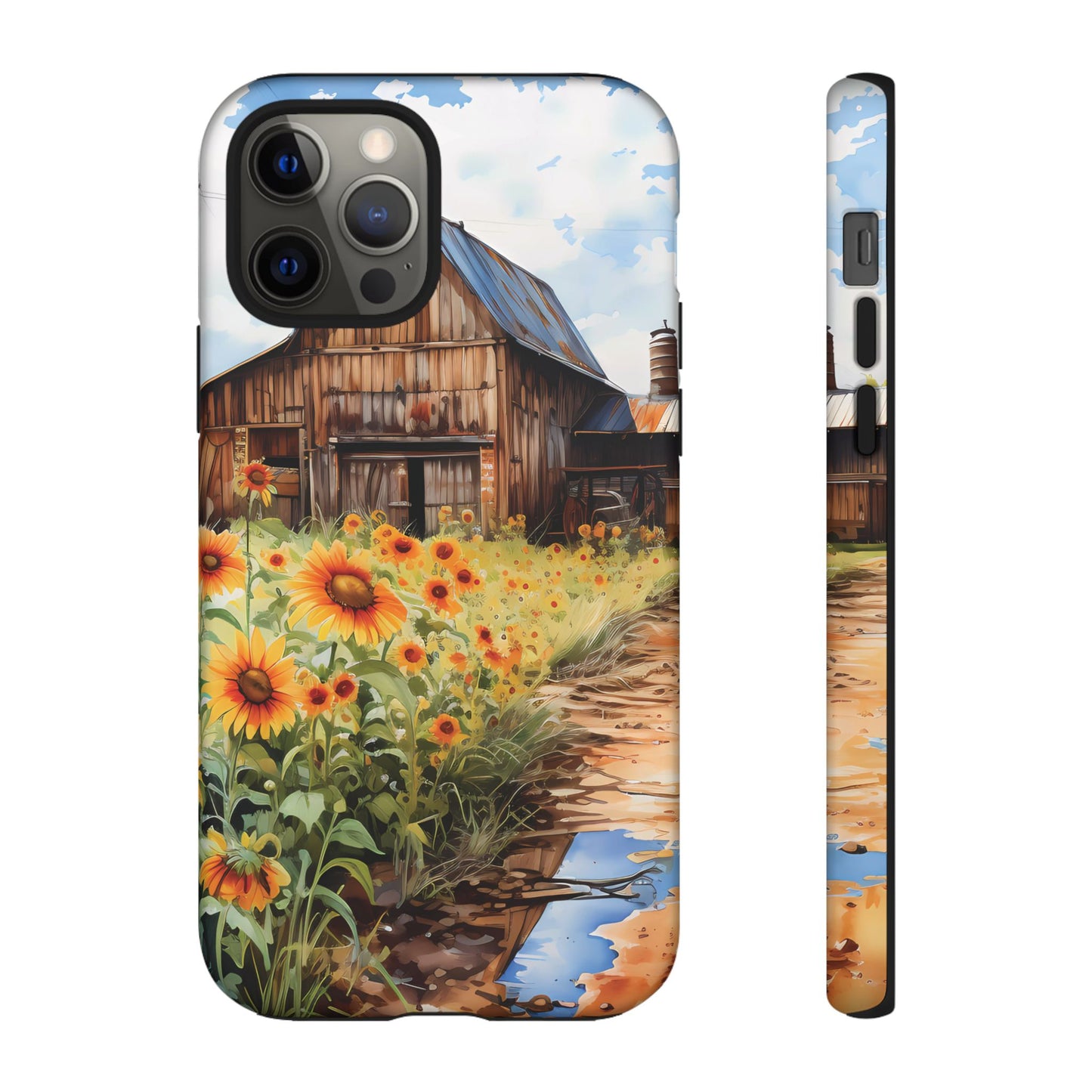 Sunflower iPhone Case  Rustic Farm Style