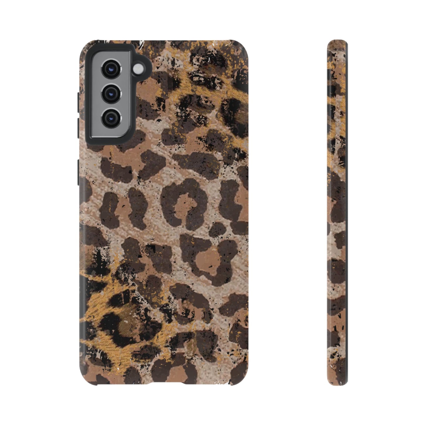 Vintage Distressed Leopard Print - Samsung Galaxy Series Case