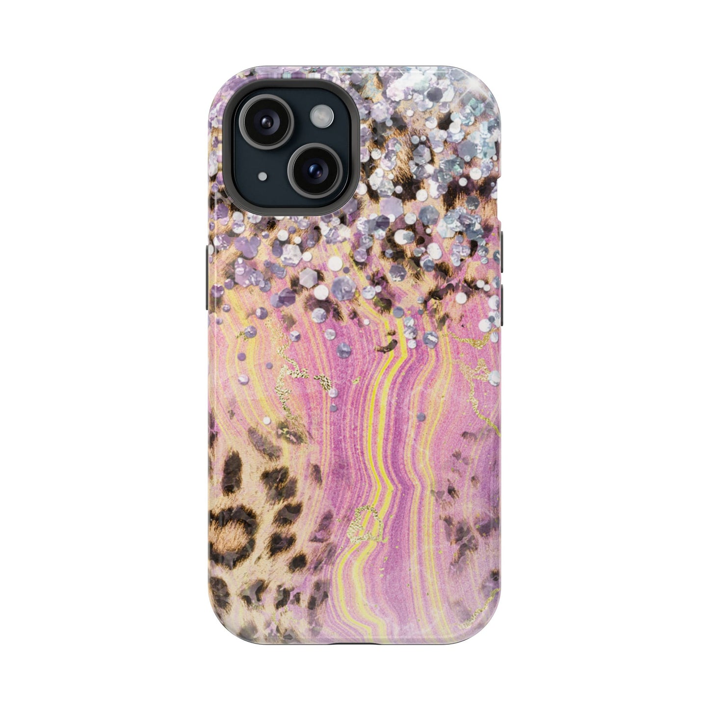 Glitter Glam Leopard – Magsafe iPhone Series Case