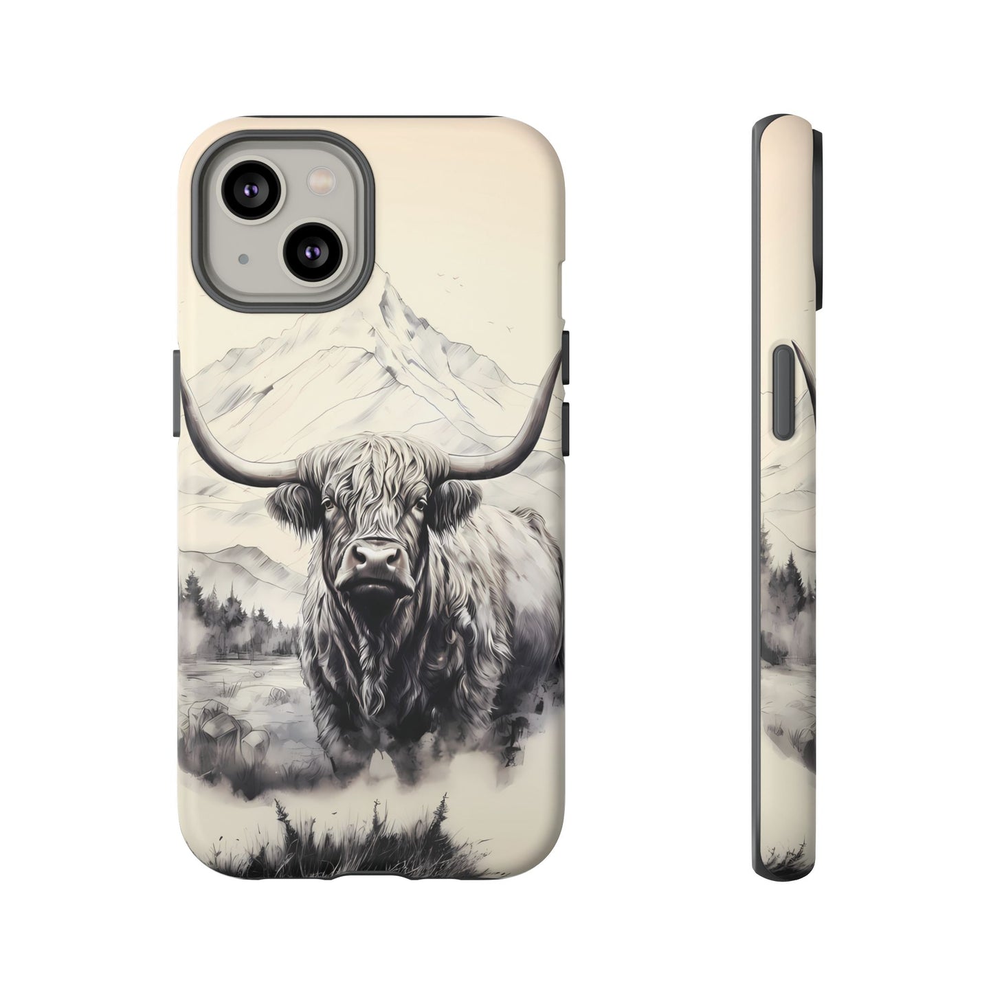 Highland Cow Western iPhone Case