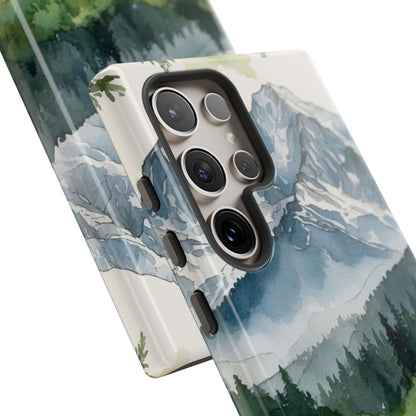 Watercolor Alpine Mountainscape - Samsung Galaxy Case