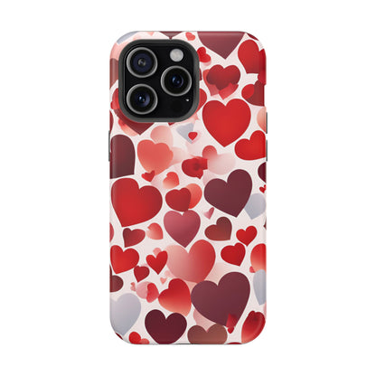 MagSafe Case: Romantic Red Heart Gradient Case