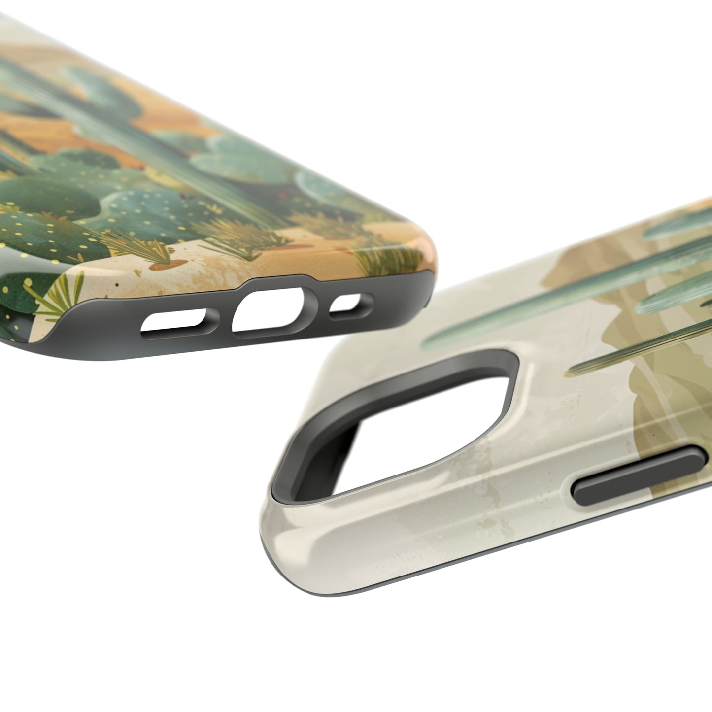 Desert Oasis MagSafe iPhone Case - Embrace the Western Spirit With Cactuses For Your iPhone 15, 14, 13, Pro, Plus, & Pro Max