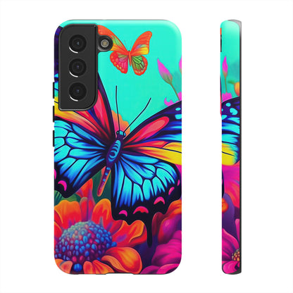 Vivid Butterfly & Floral Burst - Samsung Galaxy Case