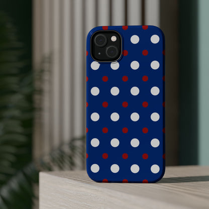 Patriotic Polka Dots – MagSafe iPhone Case