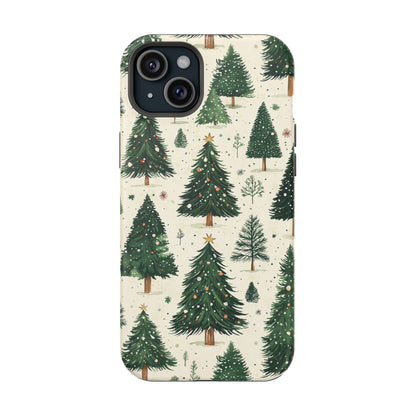 Festive Christmas Tree Forest Pattern – MagSafe iPhone Series Case