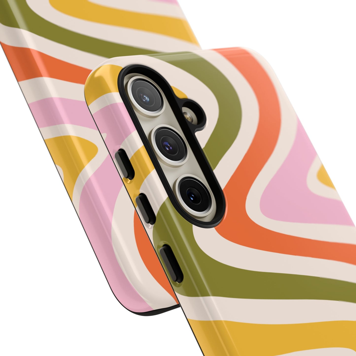 Retro Groove Samsung Galaxy Case – 70s-Inspired Design with Dual-Layer Protection