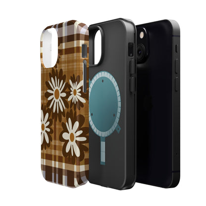 Rustic Bloom Plaid iPhone Case