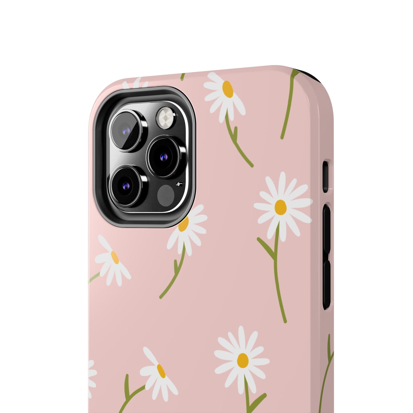 Daisy Delight Tough iPhone Case – Cute Floral Design with Dual-Layer Protection