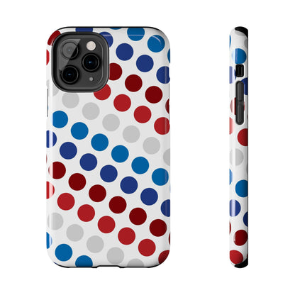 Patriotic Polka Dots - iPhone Case