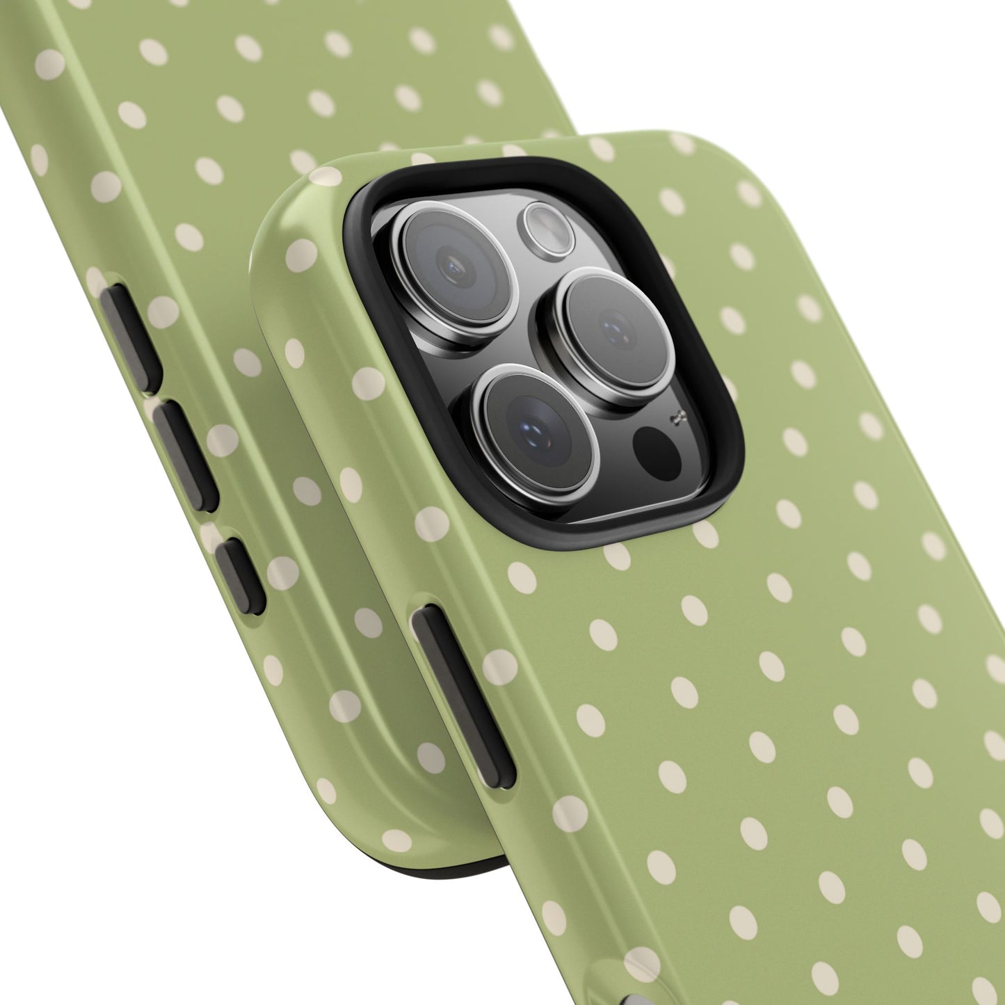 Sage Green Polka Dots – iPhone Case