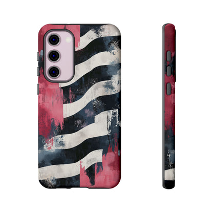 Blood Zebra Samsung Case – Bold Red & Black Pattern