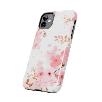 Soft Pink Cherry Blossom iPhone Case – Elegant Floral Design