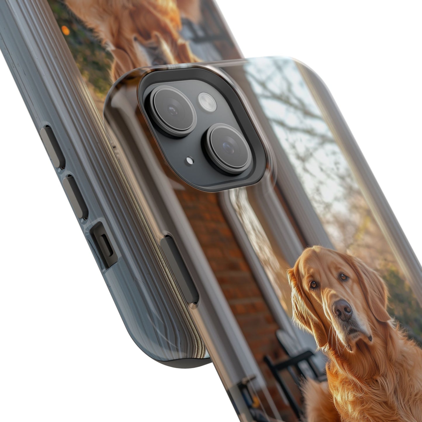 Golden Retriever on Porch - iPhone MagSafe Series Case