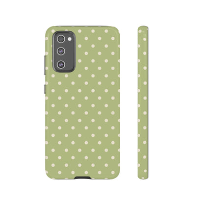 Sage Green Polka Dots – Samsung Galaxy Case