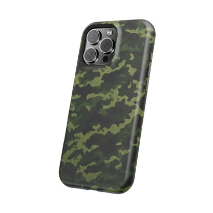 Dark Green Camouflage – MagSafe iPhone Case, Slim and Drop-Resistant