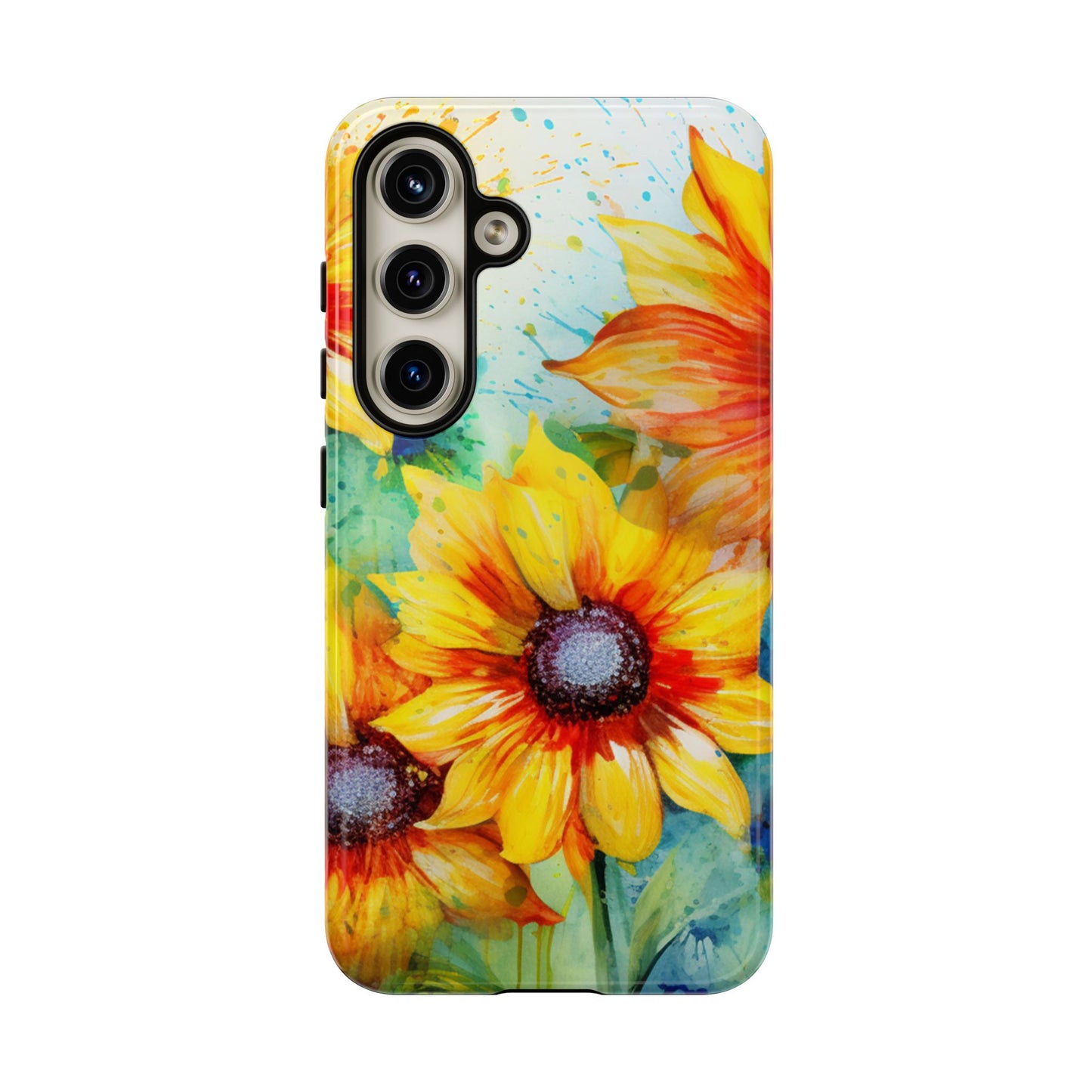 Watercolor Sunflower Splash - Samsung Galaxy Series Case