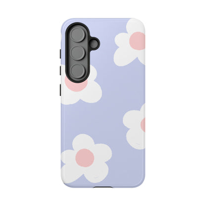 Retro Daisy Pastel Tough Samsung Galaxy Case – Durable Design with Soft Matte Finish