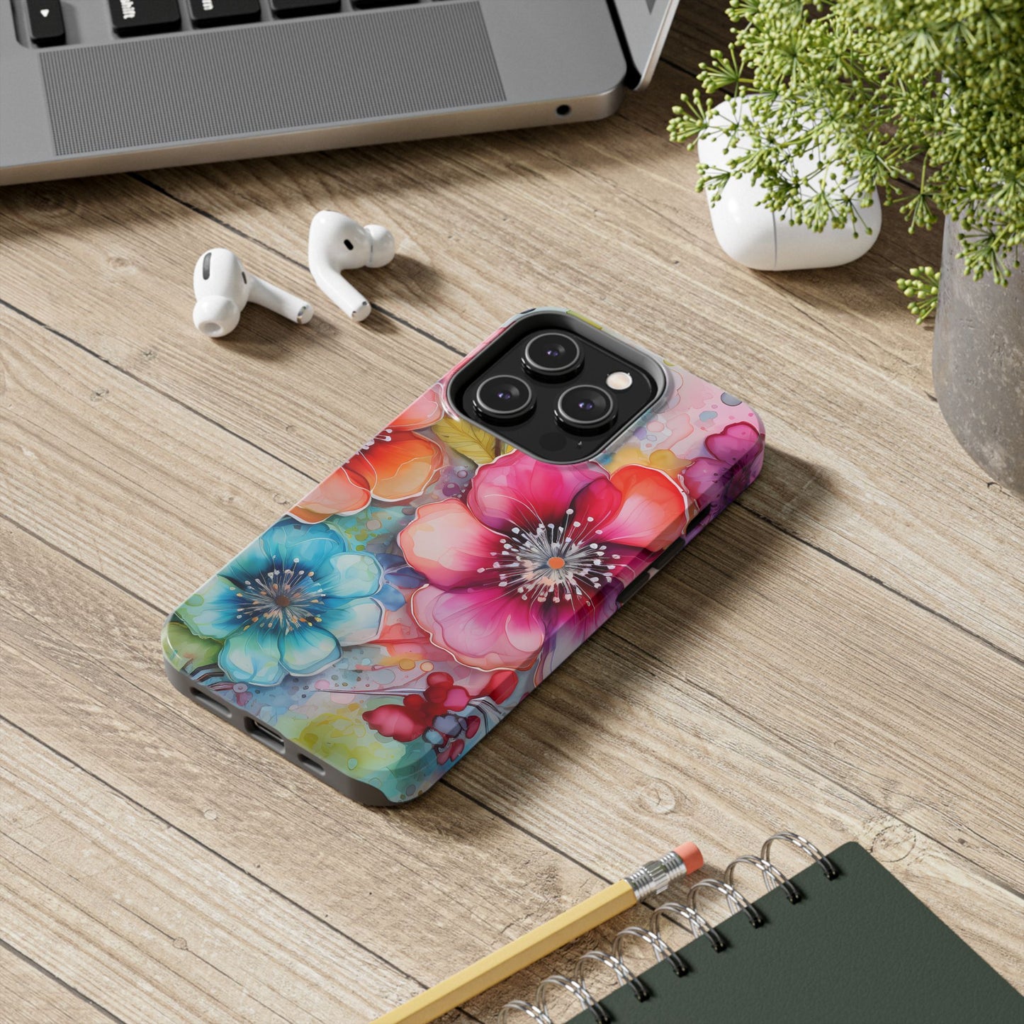 Vibrant Watercolor Floral Garden - iPhone Series Case