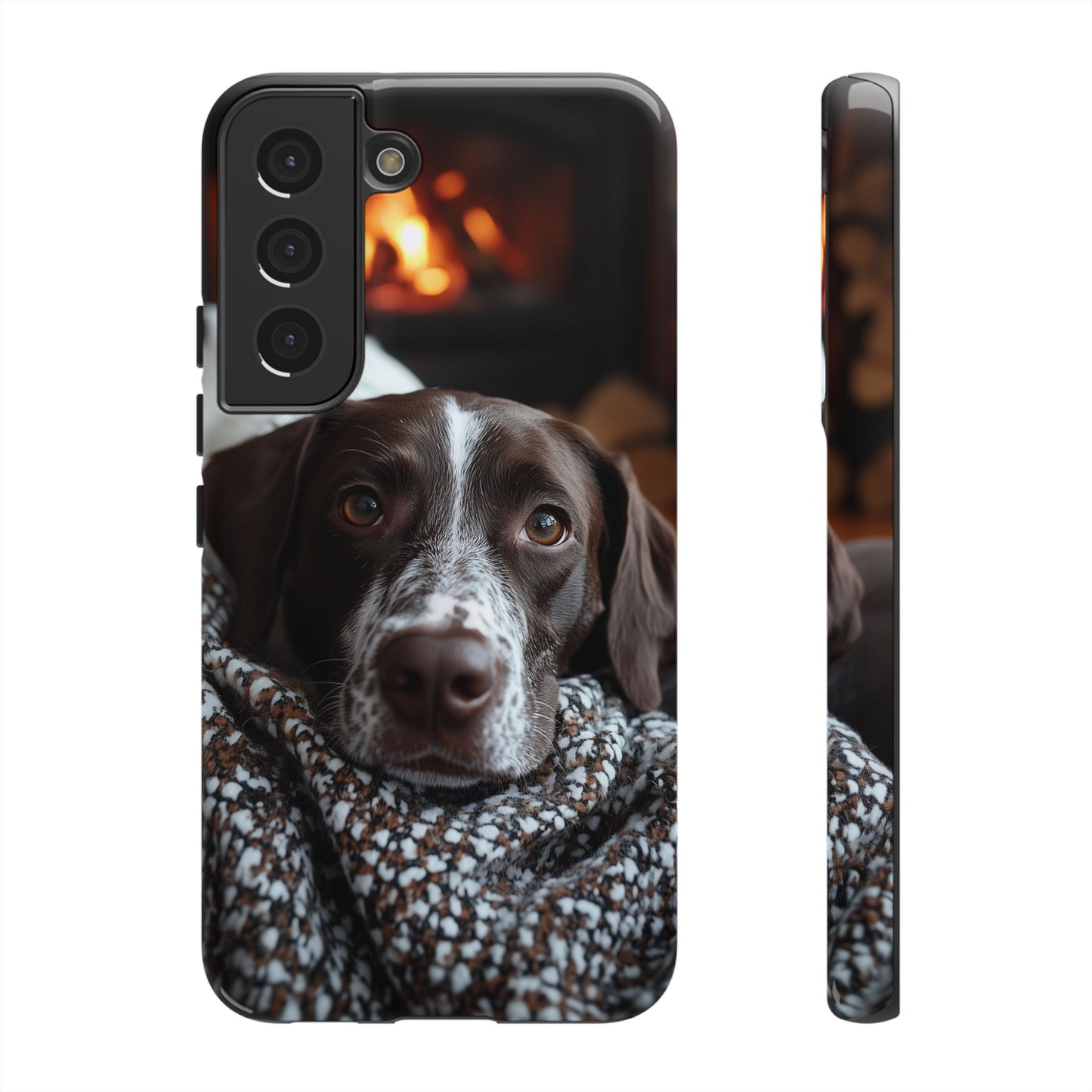 Relaxed German Shorthaired Pointer Samsung Galaxy Case – Rustic Charm Protective Cover