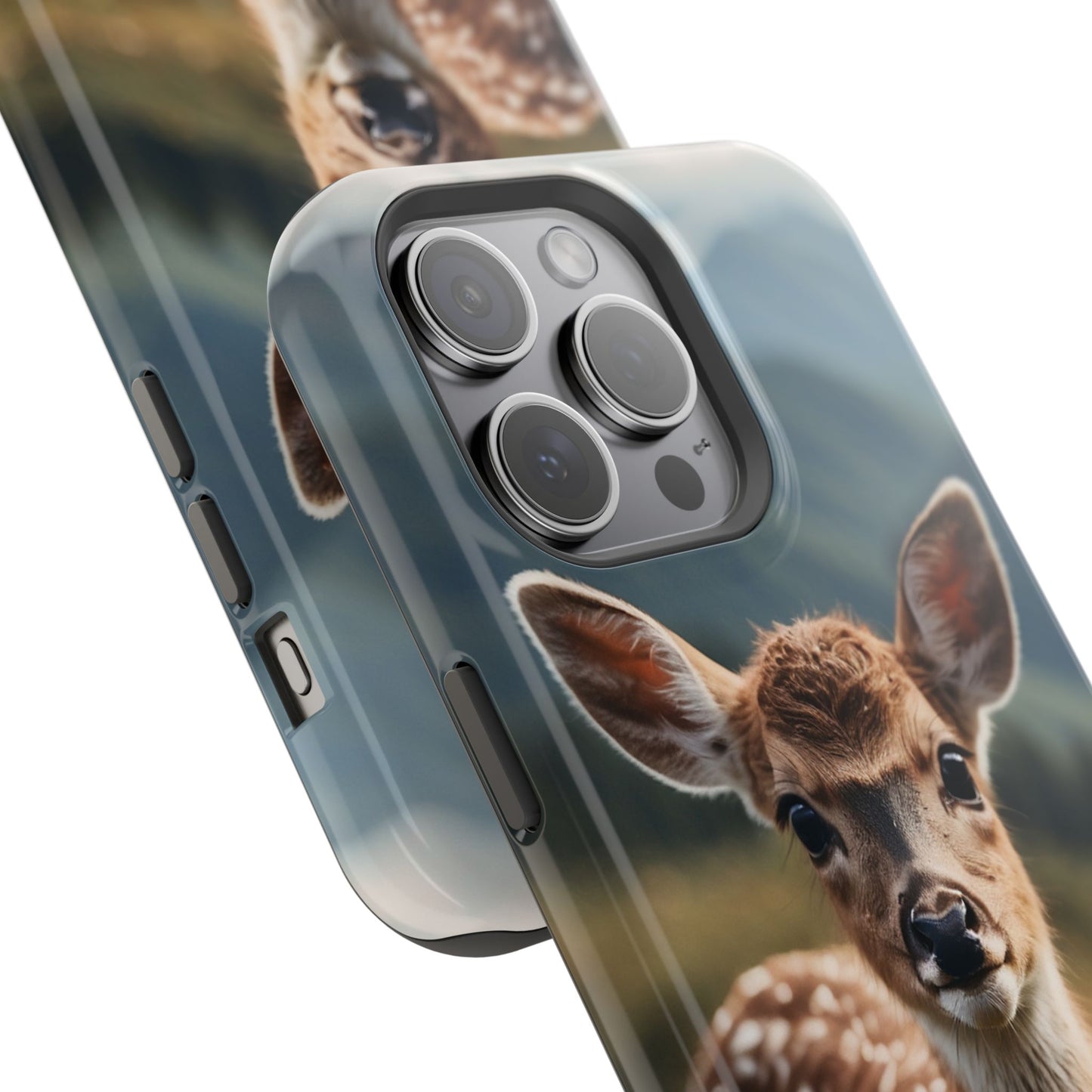 Gentle Fawn in Mountain Meadows MagSafe iPhone Case