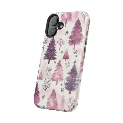 Winter Wonderland Purple Christmas Trees –  MagSafe iPhone Series Case