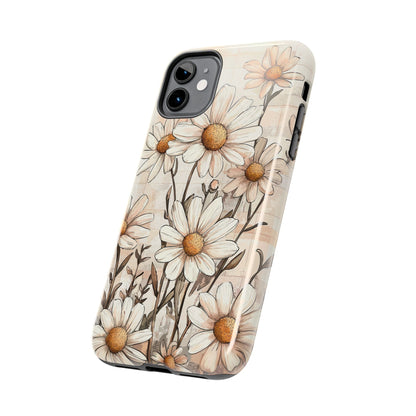 Pastel Daisy iPhone Case - Elegant Floral Protective Cover - BOGO Cases