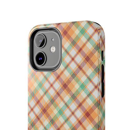 iPhone Case - Autumn Harvest Plaid Design