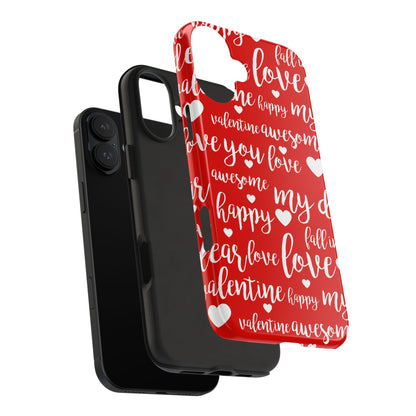 Valentine Words Pattern – iPhone Case