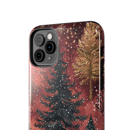 Rustic Red Winter Forest - iPhone Series Case