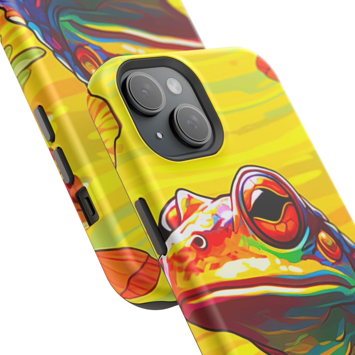 Vibrant Rainbow Frog Design – MagSafe iPhone Case