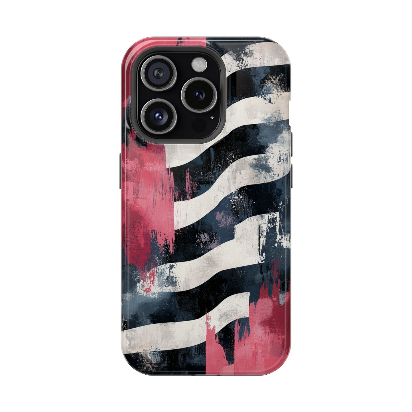 MagSafe iPhone Case: Blood Zebra – Bold Red & Black Pattern