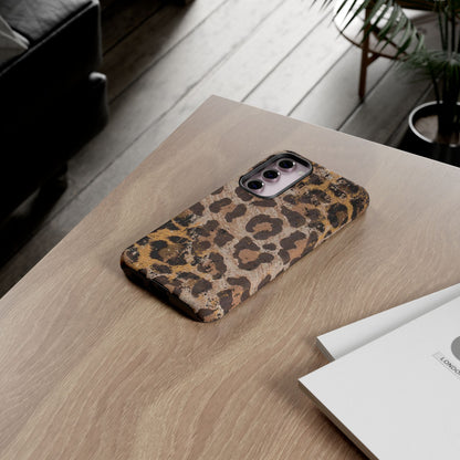 Vintage Distressed Leopard Print - Samsung Galaxy Series Case