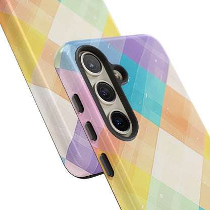 Pastel Plaid Watercolor iPhone Case