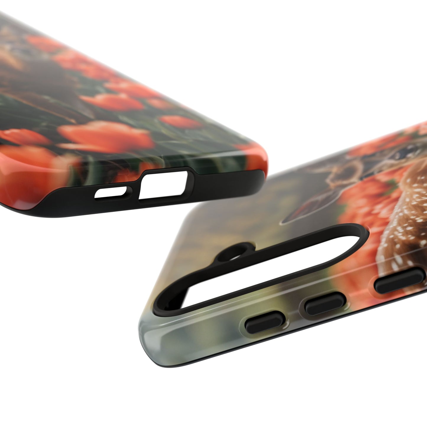 Fawn Among Tulips Samsung Galaxy Case