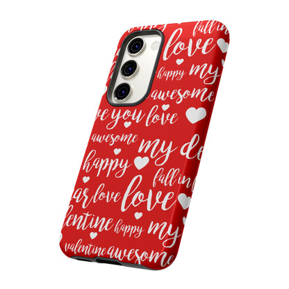 Valentine Words Pattern – Samsung Galaxy Case