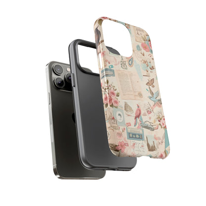 Vintage Collage iPhone Case - Retro Nostalgic Protective Cover