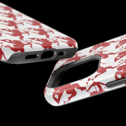 Red Cupid Love Pattern MagSafe Case