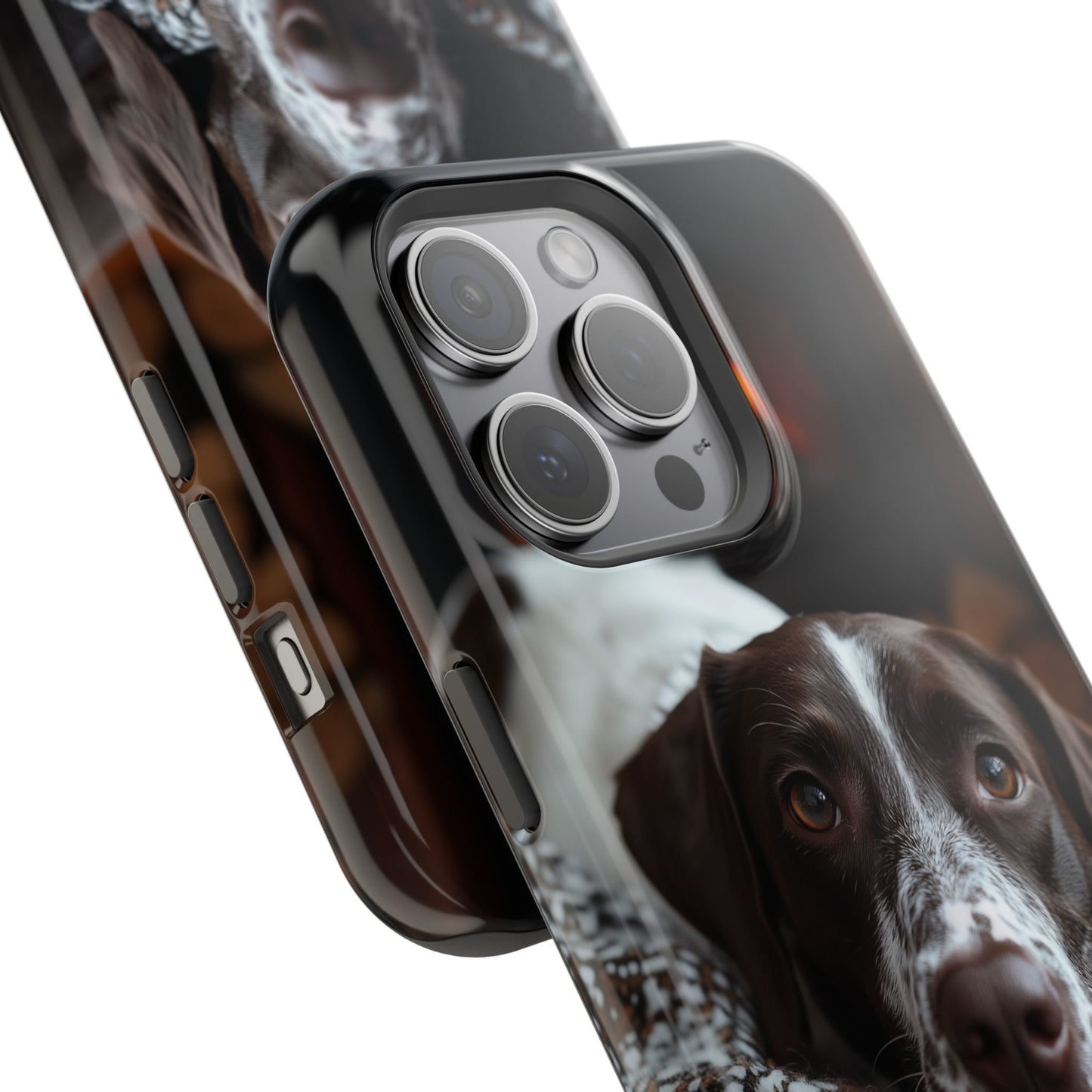 Majestic German Shorthaired Pointer MagSafe iPhone Case – Sunset Prairie Design