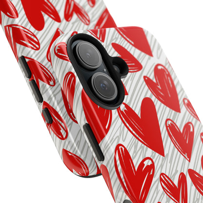 iPhone Case: Whimsical Heart Doodle