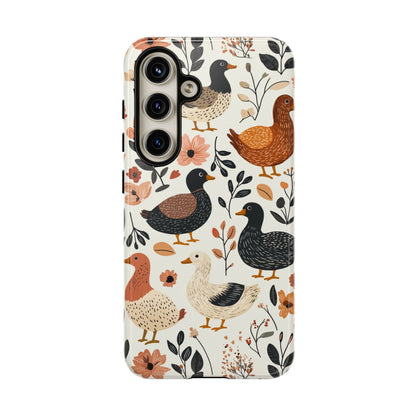 Vintage Duck Case – Floral & Leaf Design